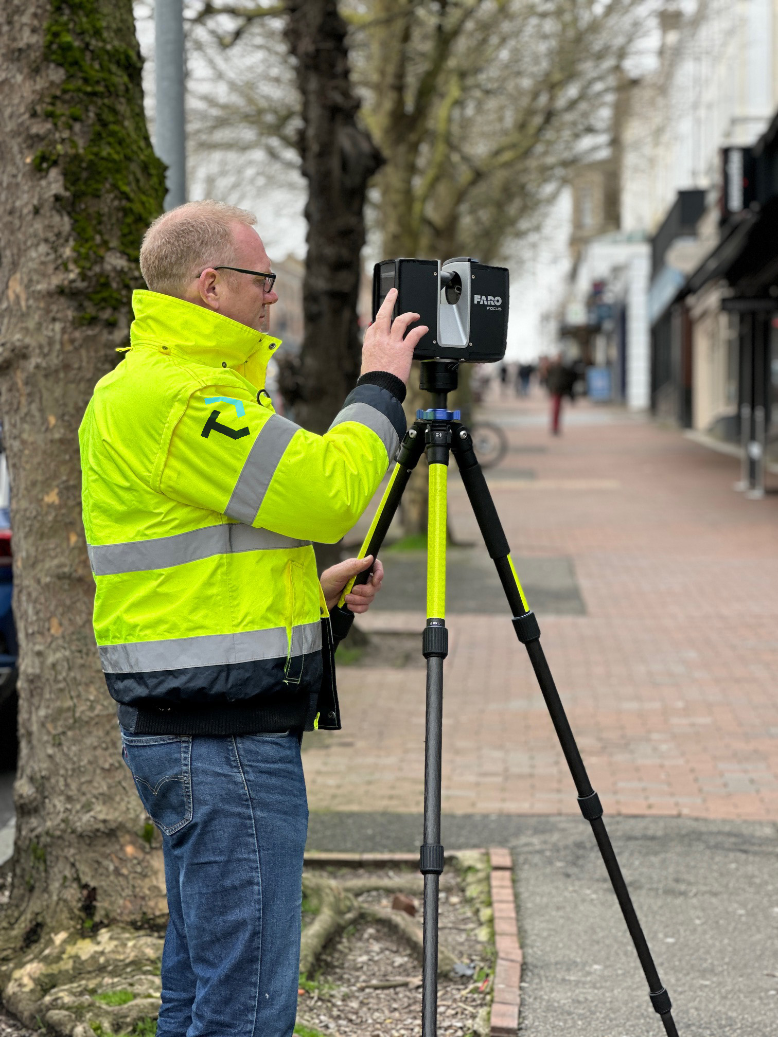 Trueplan employee conducting survey